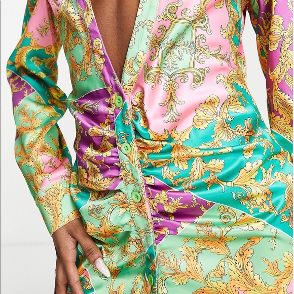 The Tropical Print Mid Dress - Picture 3 of 4